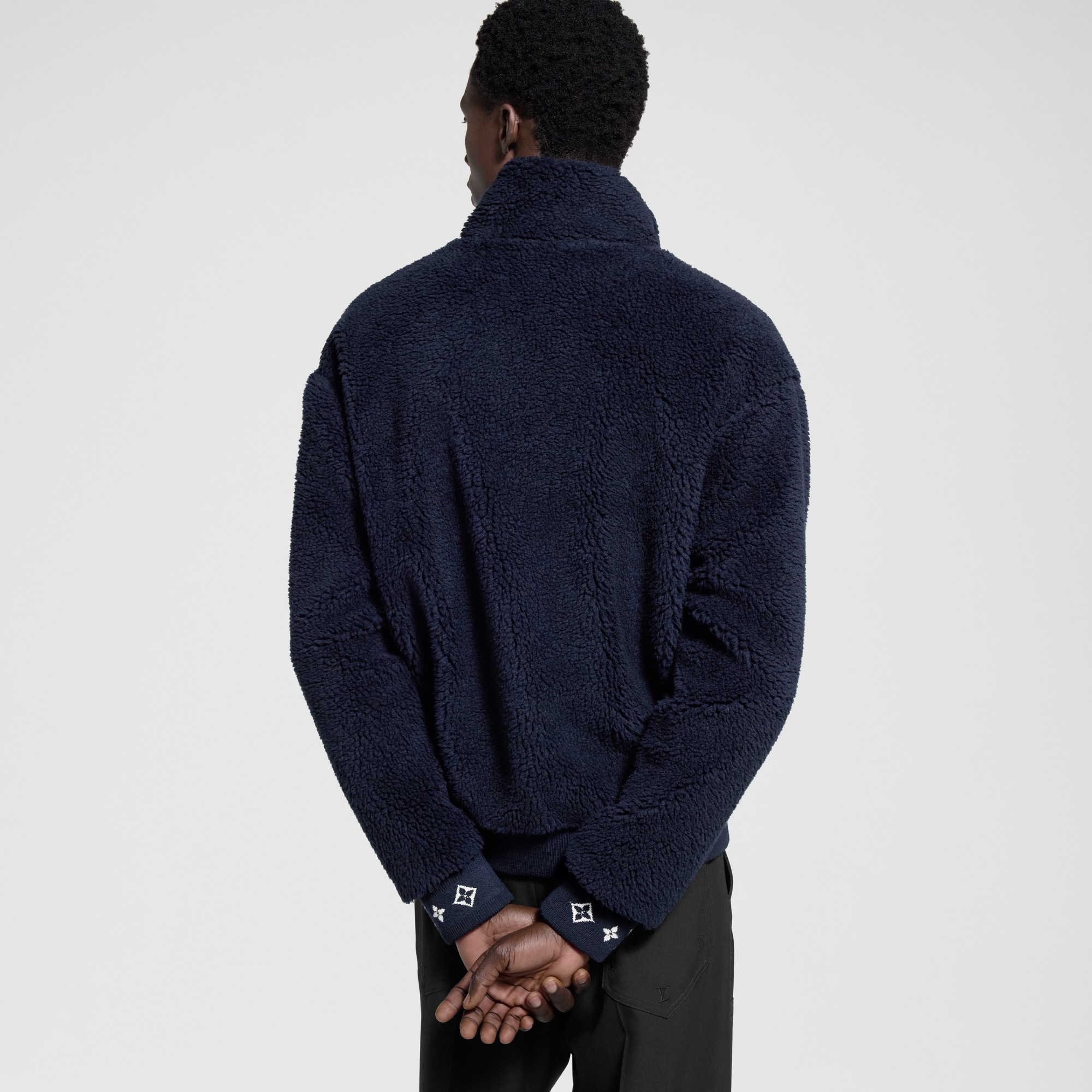 Leather Patch Fleece Blouson - Ready-to-Wear | LOUIS VUITTON